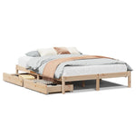 Bedframe Zonder Matras Massief Grenenhout