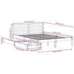 Bed Met Matras Massief Grenenhout