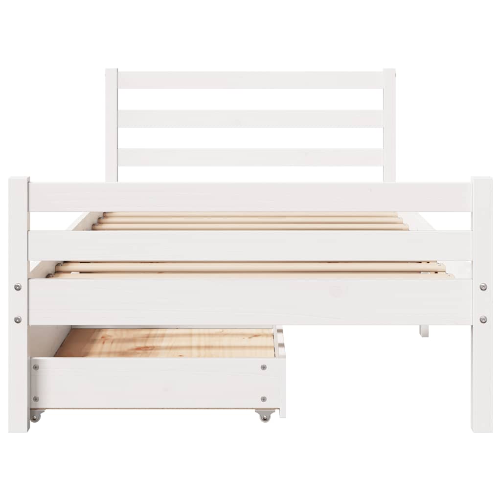 Bedframe Zonder Matras Massief Grenenhout