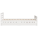 Bedframe Zonder Matras Massief Grenenhout