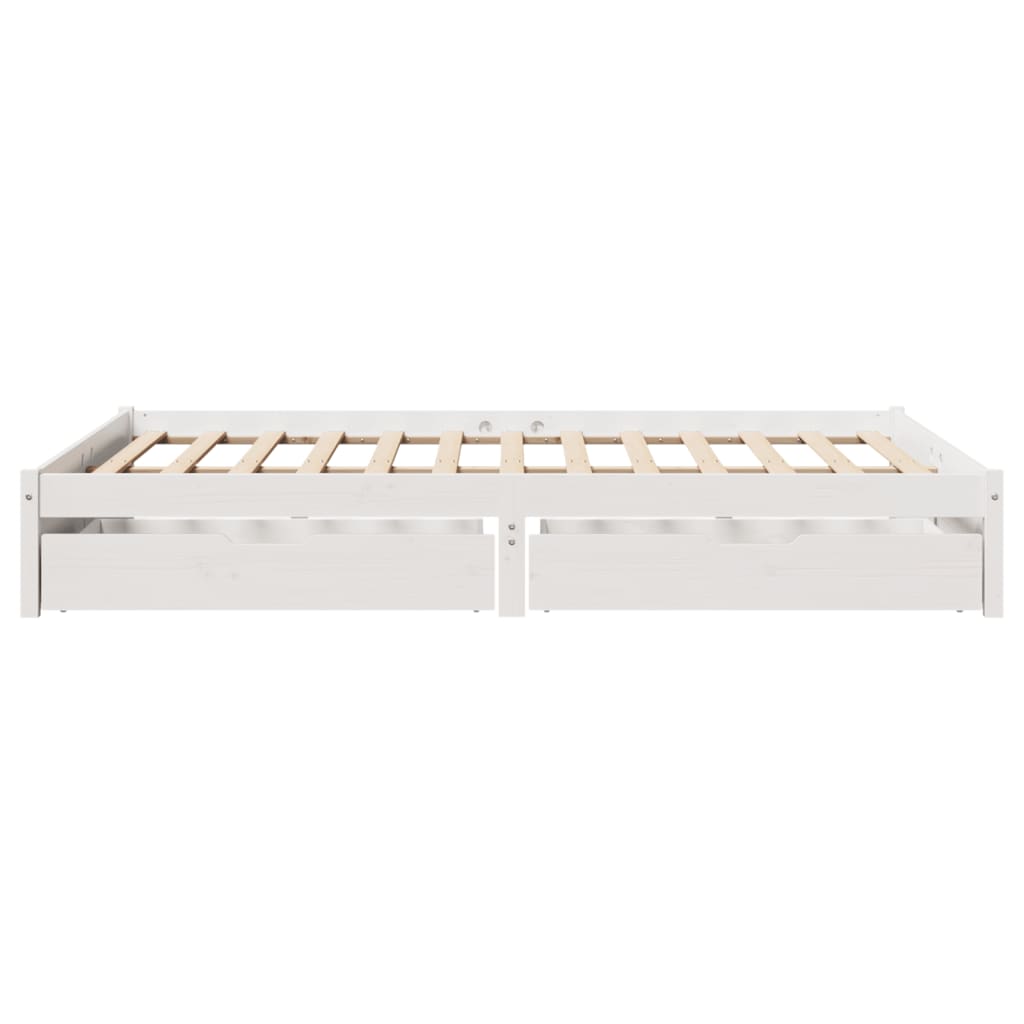 Bedframe Zonder Matras Massief Grenenhout