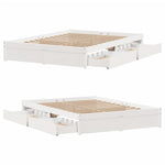 Bedframe Zonder Matras Massief Grenenhout