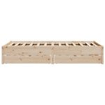 Bedframe Zonder Matras Massief Grenenhout