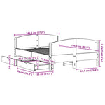 Bedframe Zonder Matras Massief Grenenhout