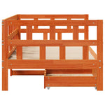 Slaapbank Met Lades Zonder Matras Hout