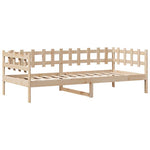 Slaapbank Met Lades 90X200 Cm Massief Grenenhout