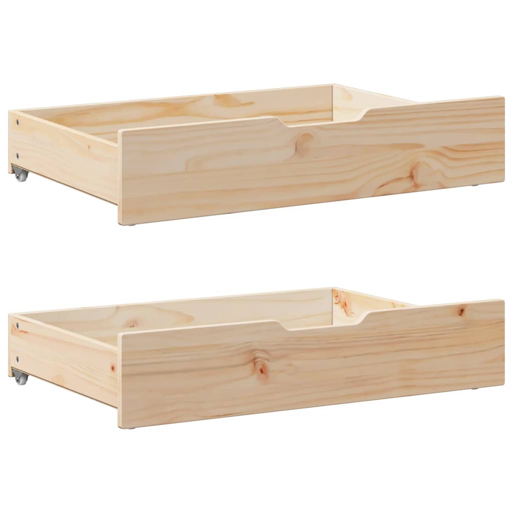 Slaapbank Met Onderschuifbed En Lades Zonder Matras 90X190 Cm