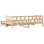 Slaapbank Met Onderschuifbed En Lades Zonder Matras 90X200 Cm