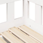 Slaapbank Met Onderschuifbed/Lades Zonder Matras 80X200 Cm Wit