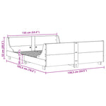 Bedframe Zonder Matras Massief Grenenhout