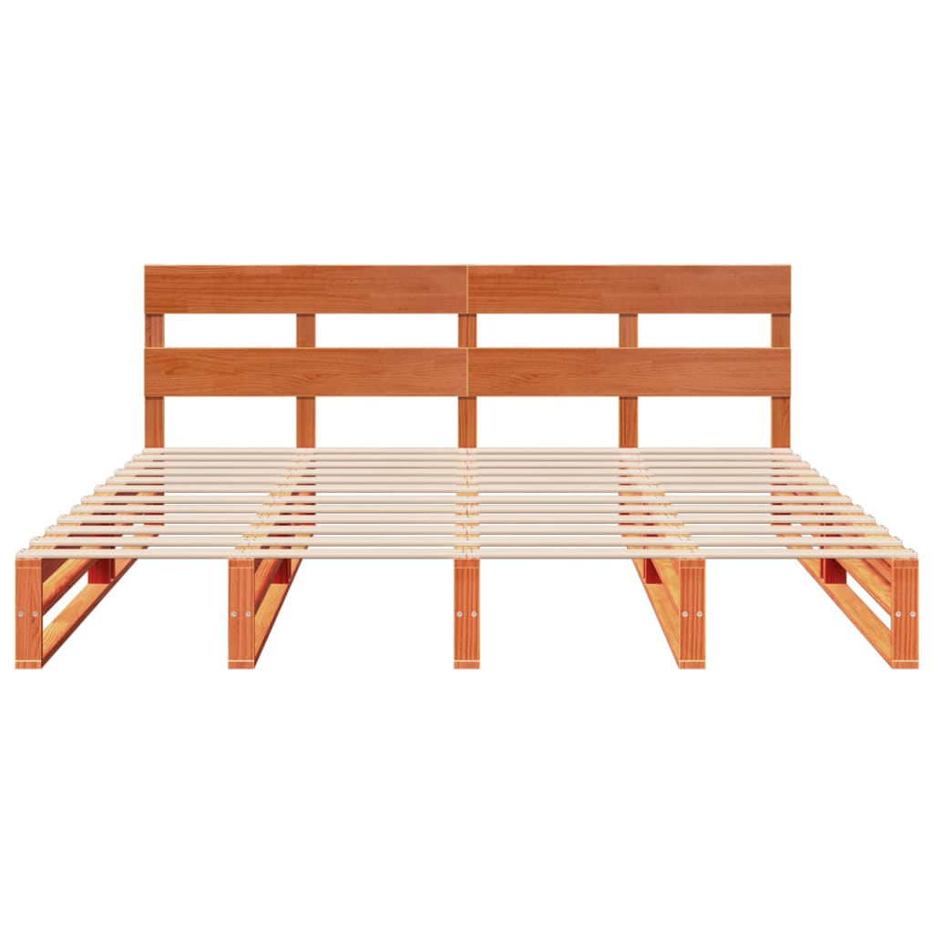 Bedframe Zonder Matras Massief Grenenhout