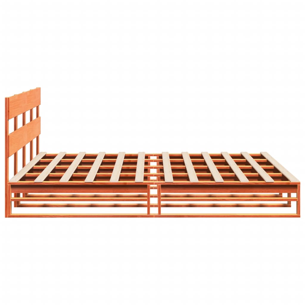 Bedframe Zonder Matras Massief Grenenhout