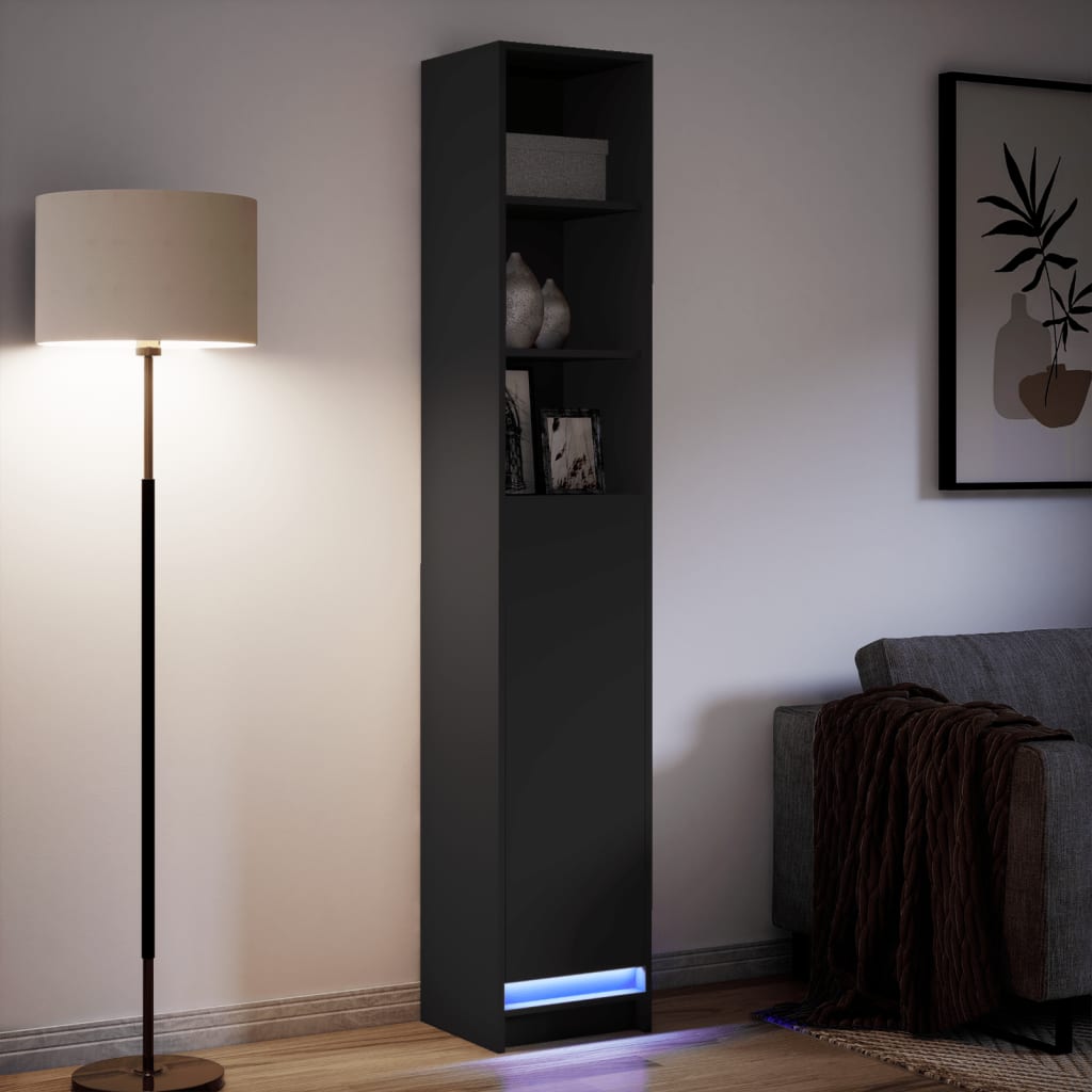 Dressoir Met Led 36X32,5X200 Cm Bewerkt Hout