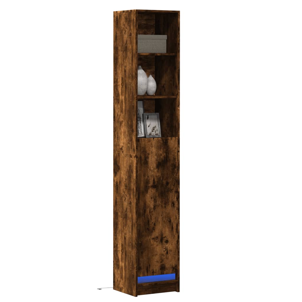 Dressoir Met Led 36X32,5X200 Cm Bewerkt Hout
