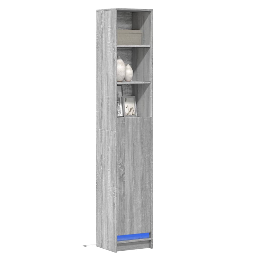 Dressoir Met Led 36X32,5X200 Cm Bewerkt Hout