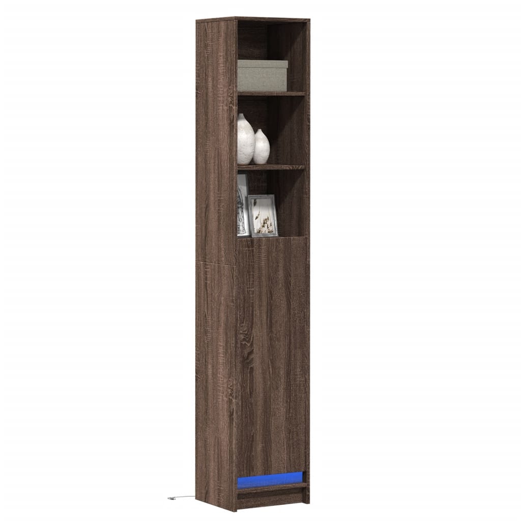 Dressoir Met Led 36X32,5X200 Cm Bewerkt Hout