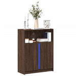 Dressoir Met Led Bewerkt Hout