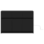 Tv-Meubel Met Led 91X34X61 Cm Bewerkt Hout