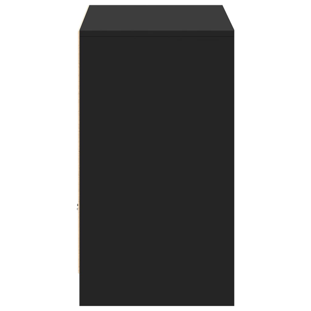 Tv-Meubel Met Led 91X34X61 Cm Bewerkt Hout