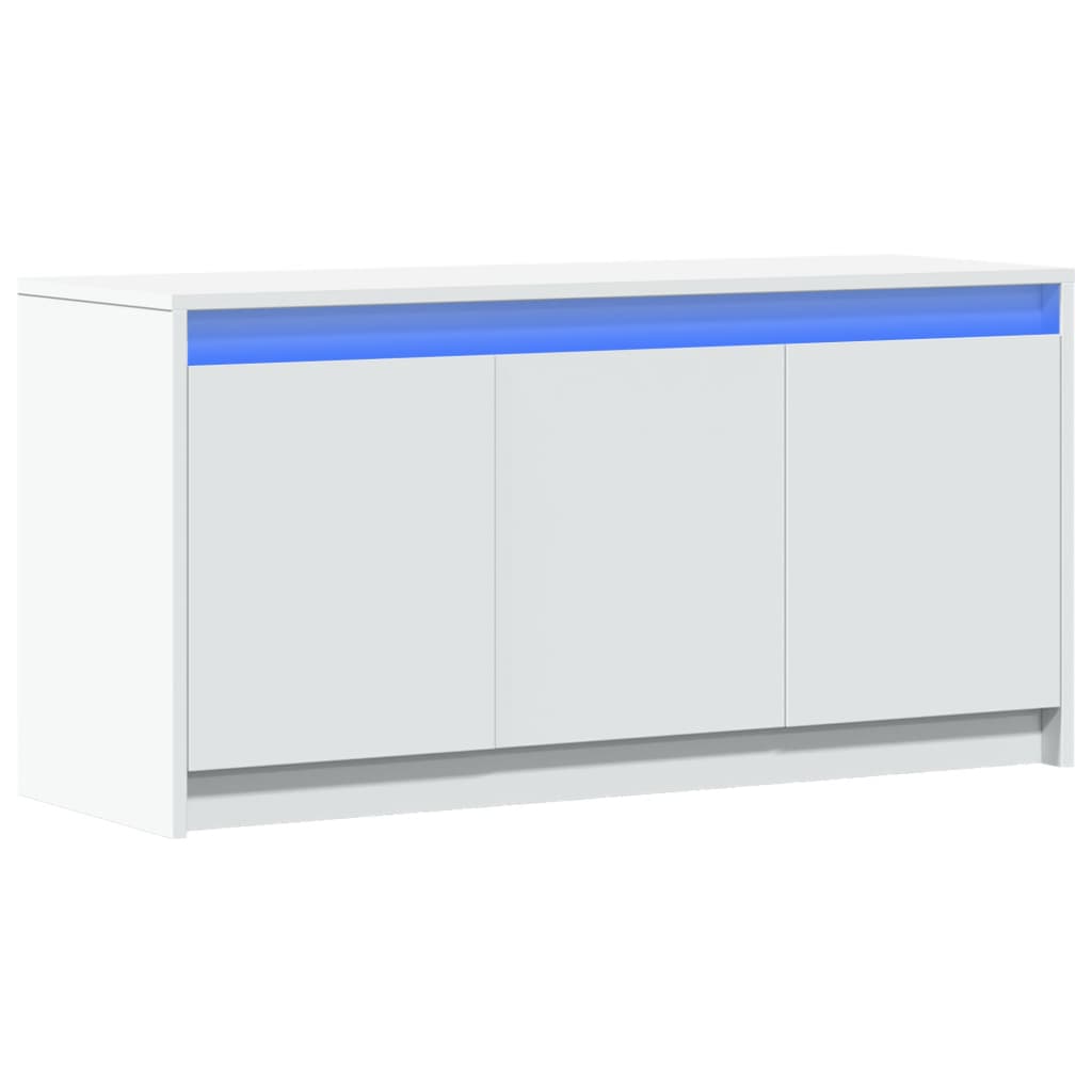 Tv-Meubel Met Led 100X34X50 Cm Bewerkt Hout