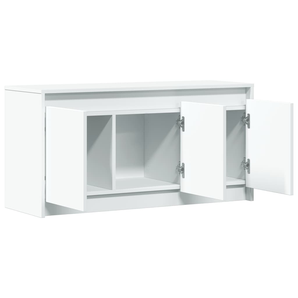 Tv-Meubel Met Led 100X34X50 Cm Bewerkt Hout