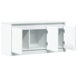 Tv-Meubel Met Led 100X34X50 Cm Bewerkt Hout