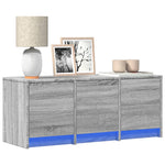 Tv-Meubel Met Led 165X34X40 Cm Bewerkt Hout