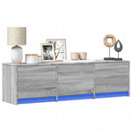 Tv-Meubel Met Led 165X34X40 Cm Bewerkt Hout