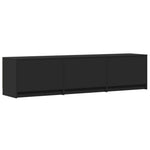 Tv-Meubel Met Led 165X34X40 Cm Bewerkt Hout