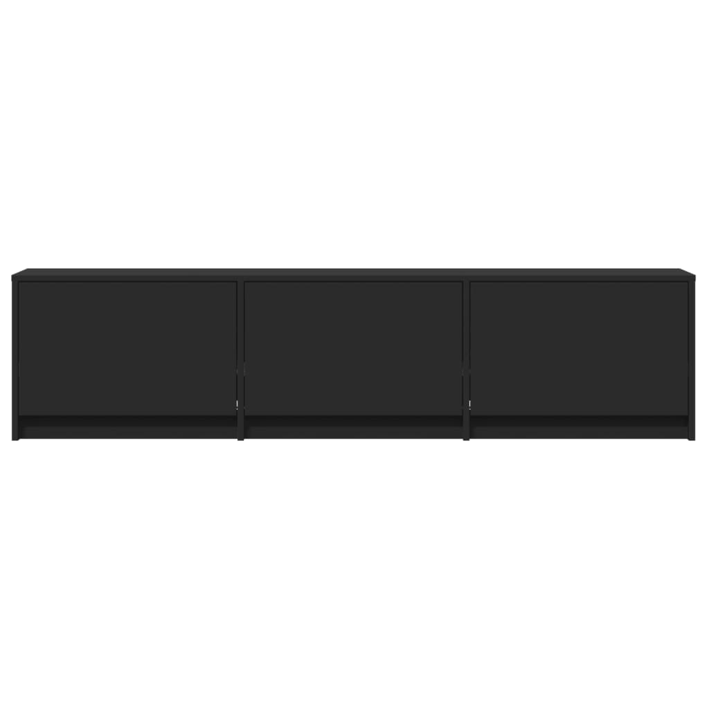 Tv-Meubel Met Led 165X34X40 Cm Bewerkt Hout