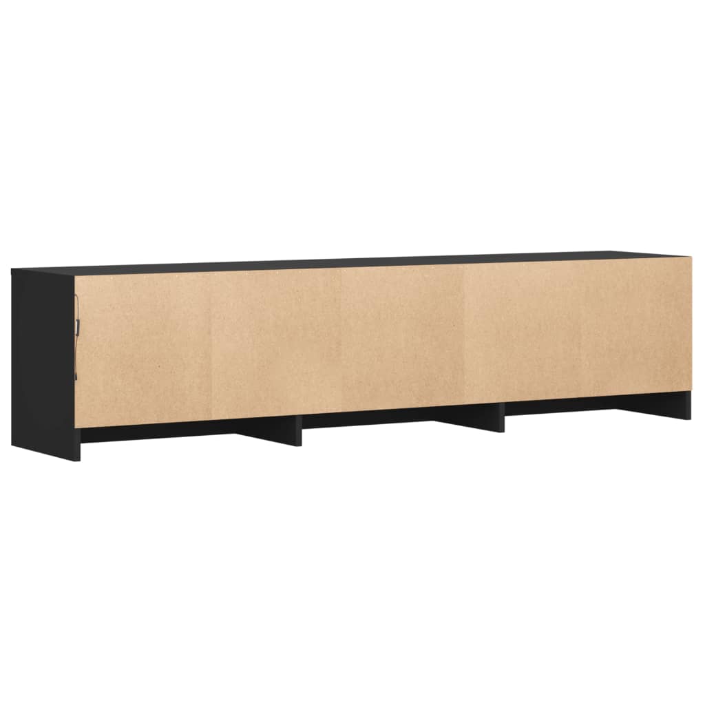 Tv-Meubel Met Led 165X34X40 Cm Bewerkt Hout