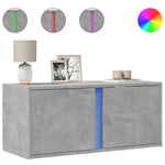 Tv-Wandmeubel Met Led-Verlichting 80X31X35 Cm