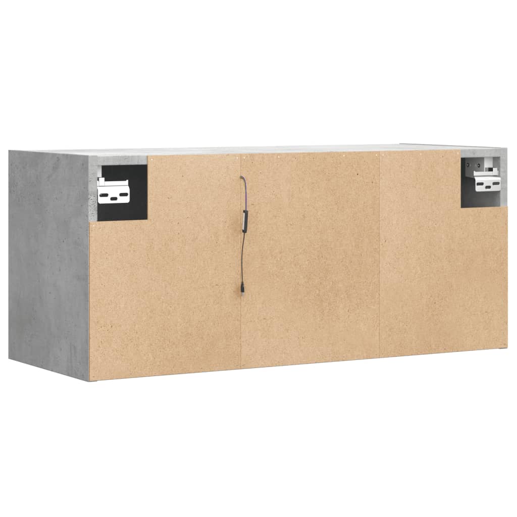 Tv-Wandmeubel Met Led-Verlichting 80X31X35 Cm