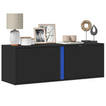 Tv-Wandmeubel Met Led-Verlichting 80X31X35 Cm