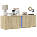 Tv-Wandmeubel Met Led-Verlichting 80X31X35 Cm