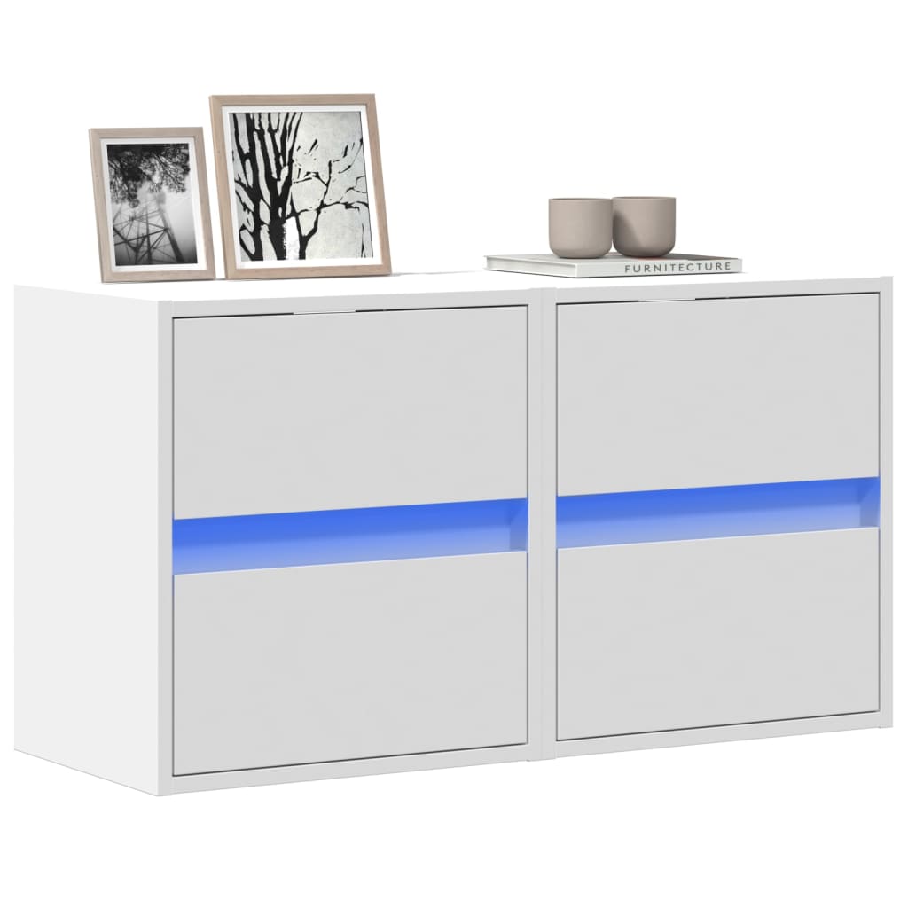 Tv-Wandmeubel Met Led-Verlichting 41X31X45 Cm