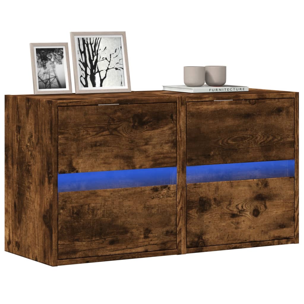 Tv-Wandmeubel Met Led-Verlichting 41X31X45 Cm