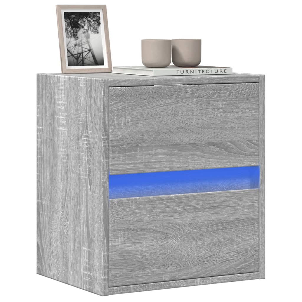 Tv-Wandmeubel Met Led-Verlichting 41X31X45 Cm