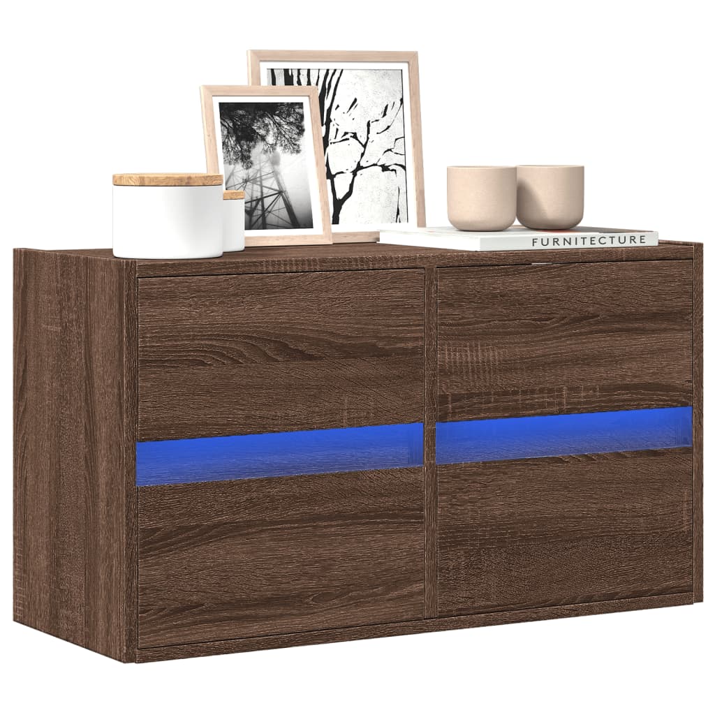 Tv-Wandmeubel Met Led-Verlichting 41X31X45 Cm