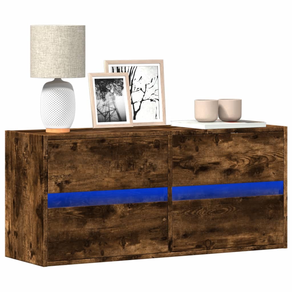 Tv-Wandmeubel Met Led-Verlichting 41X31X45 Cm
