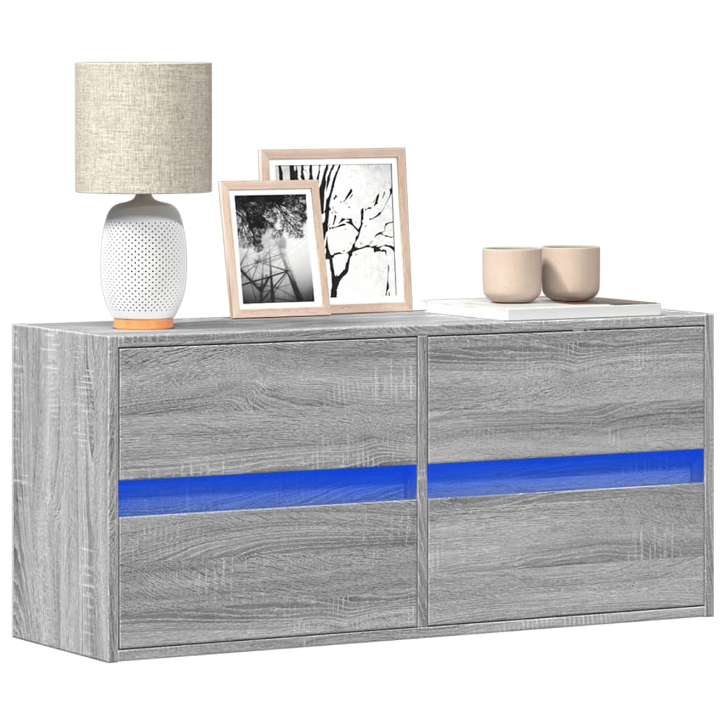 Tv-Wandmeubel Met Led-Verlichting 41X31X45 Cm