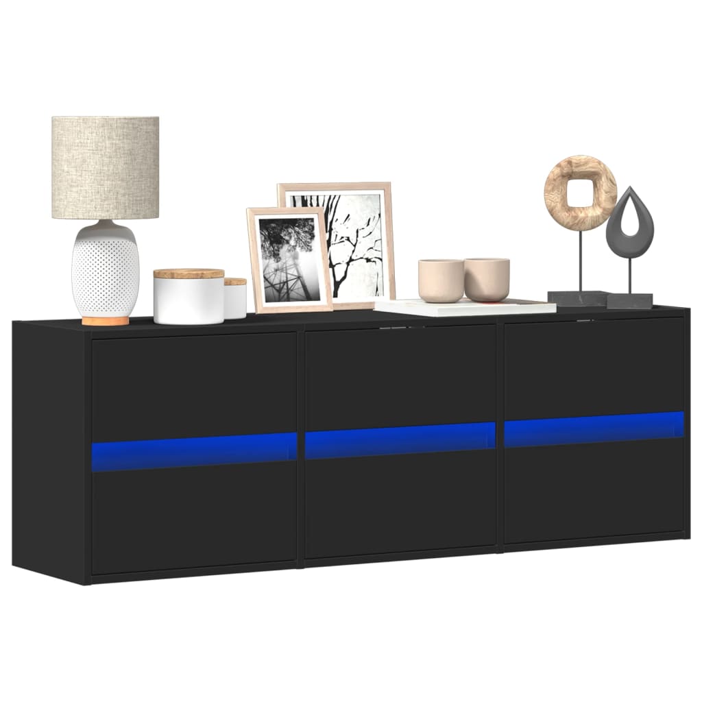 Tv-Wandmeubel Met Led-Verlichting 41X31X45 Cm