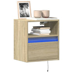 Tv-Wandmeubel Met Led-Verlichting 100X31X45 Cm