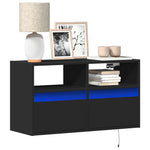 Tv-Wandmeubel Met Led-Verlichting 100X31X45 Cm