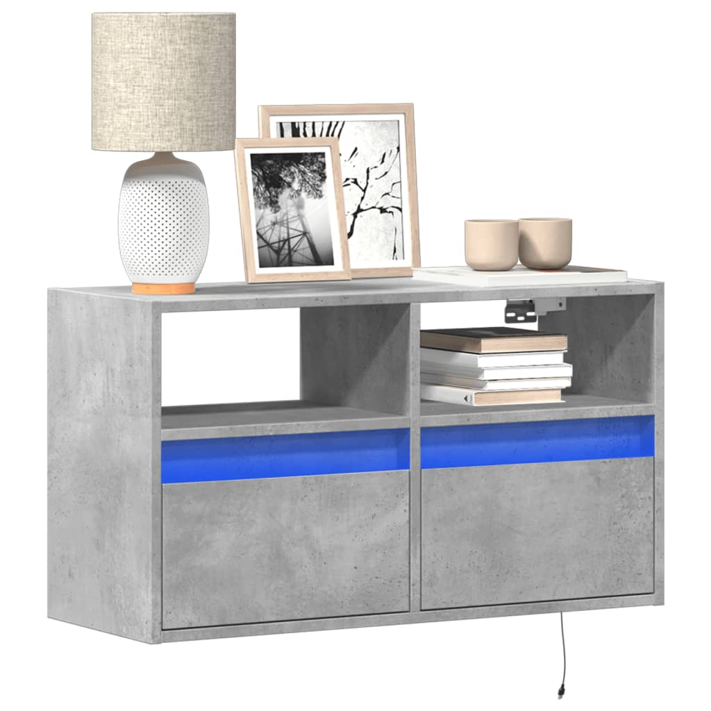Tv-Wandmeubel Met Led-Verlichting 100X31X45 Cm
