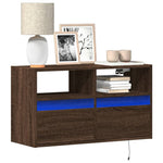 Tv-Wandmeubel Met Led-Verlichting 100X31X45 Cm