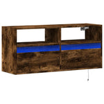 Tv-Wandmeubel Met Led-Verlichting 100X31X45 Cm