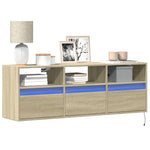 Tv-Wandmeubel Met Led-Verlichting 100X31X45 Cm