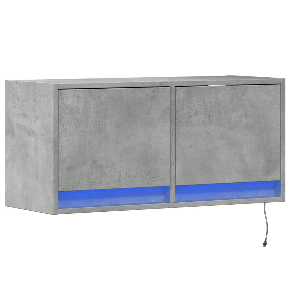 Tv-Wandmeubel Met Led-Verlichting 80X31X35 Cm