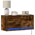 Tv-Wandmeubel Met Led-Verlichting 80X31X35 Cm
